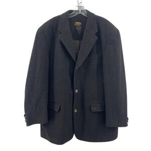 Camel Collection Men's Wool Tweed Sport Coat Blazer Jacket Brown Size 52